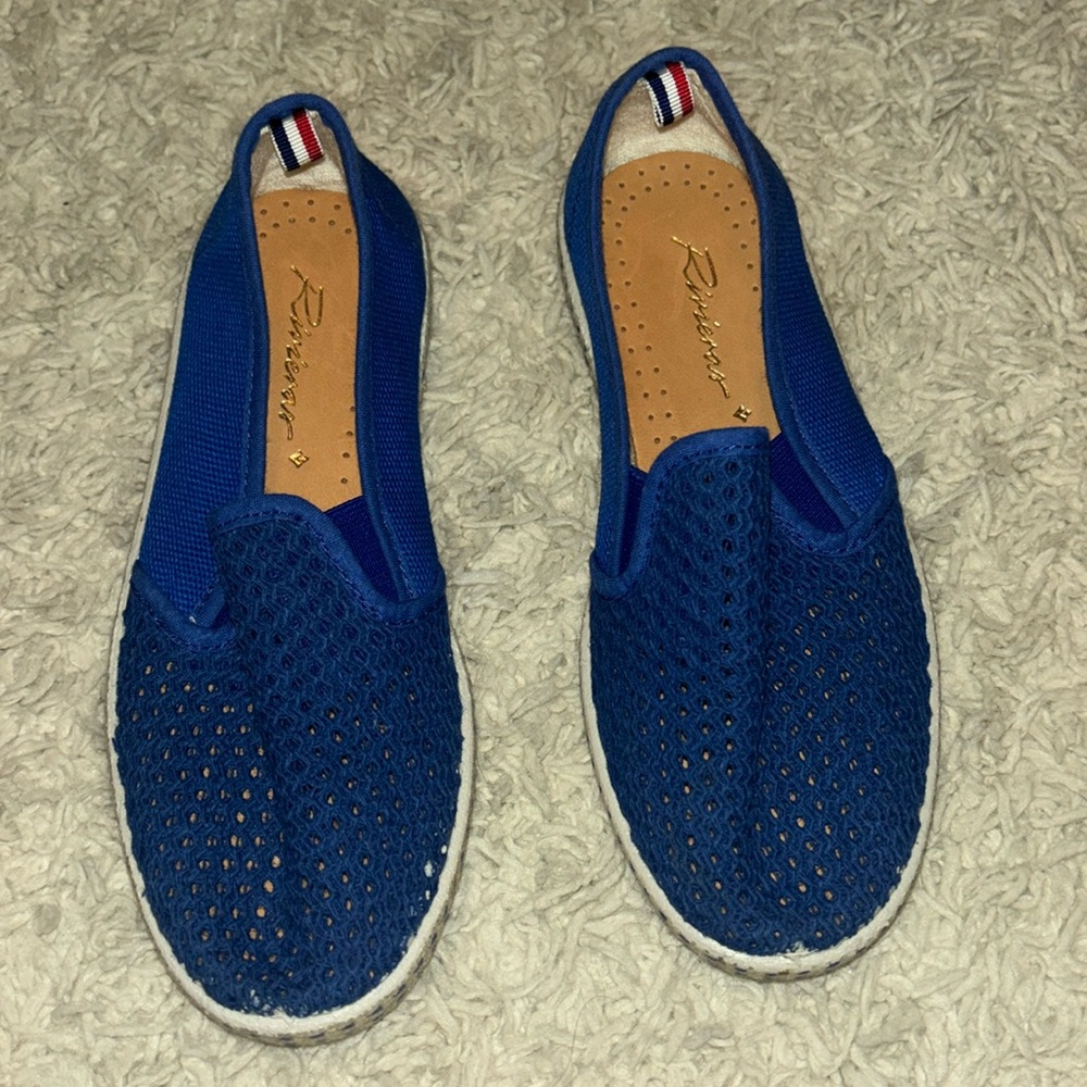 Girls blue flats size 1 brand new